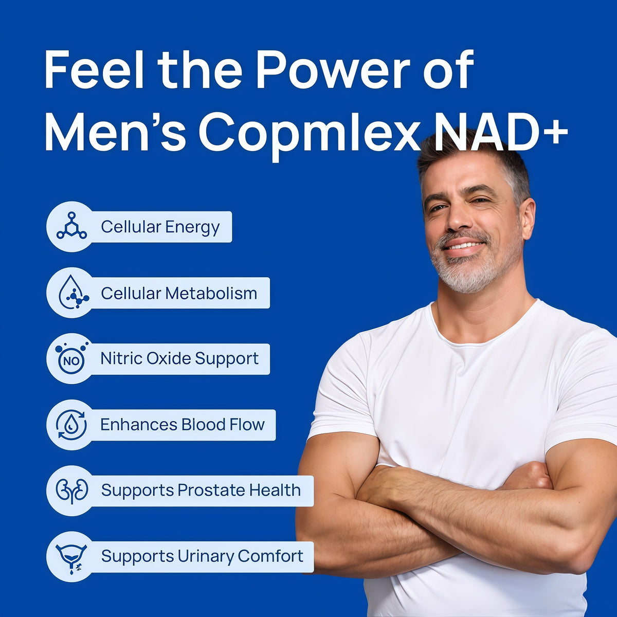 Selerb NAD+ Supplements for Men – Nitric Oxide Prostate Health Supplements for Men with Resveratrol, CoQ10, L Citrulline and Lycopene for Anti-Aging, Stamina & Cellular Energy Support 60 Capsules